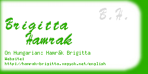 brigitta hamrak business card